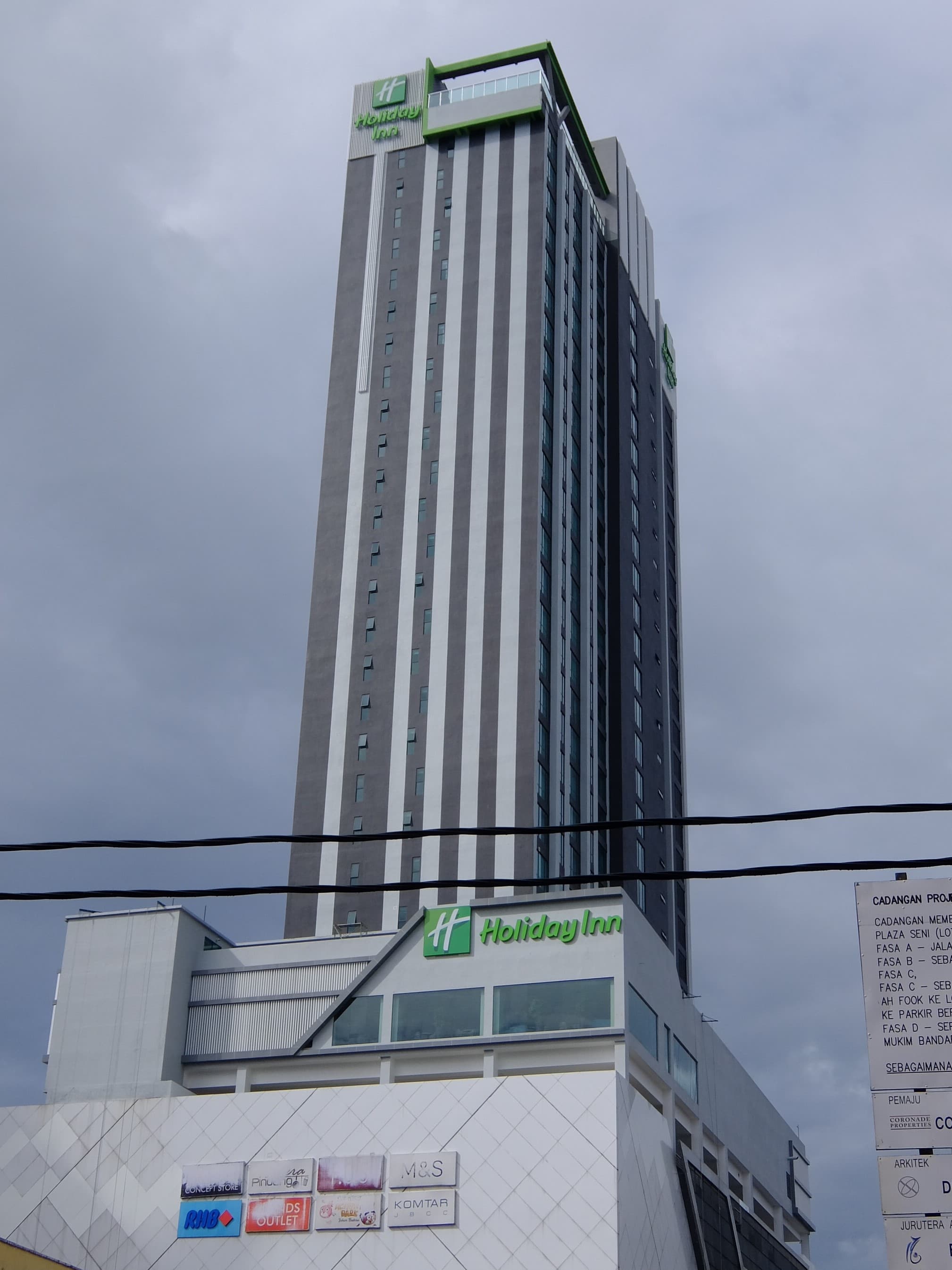 Holiday Inn Johor Bahru City Centre as a representative JB hotel transfer destination